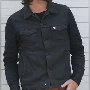 Men's Classic Black Denim Jacket